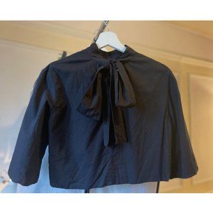 Rhode Audrey Top Black M Swing Crop Midriff - Vv Anthropologie Urban Outfitters